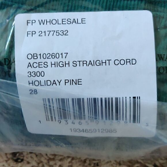 NEW $108 Free People Aces High Straight Cord 28 - Picture 13 of 16